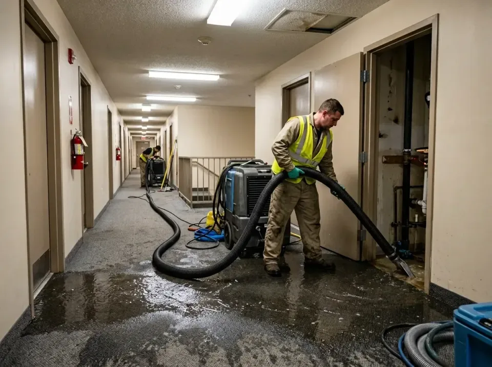 multi-unit-apartment-hallway-f-005 — frequently asked questions, Emergency Burst Pipe Water Extraction & Removal in Yadkinvi…